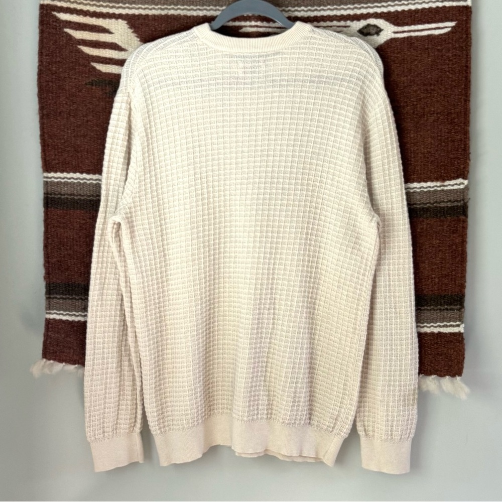 Frank and Oak SeaCell Waffle Sweater in Oatmeal - Picture 3 of 10